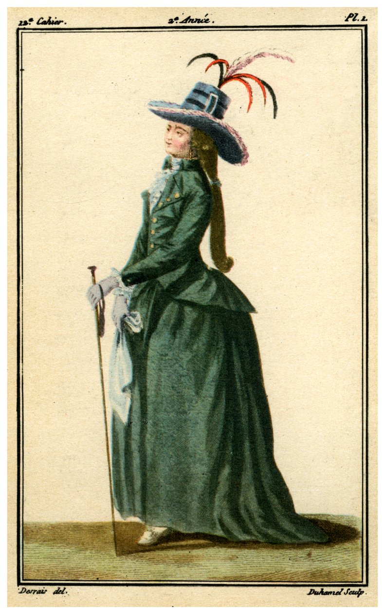 Franskt mode från 1700-talet, 1786-1789 1938 av Unbekannt