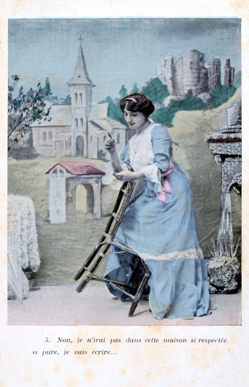 Franskt vykort, c1900 av Unbekannt