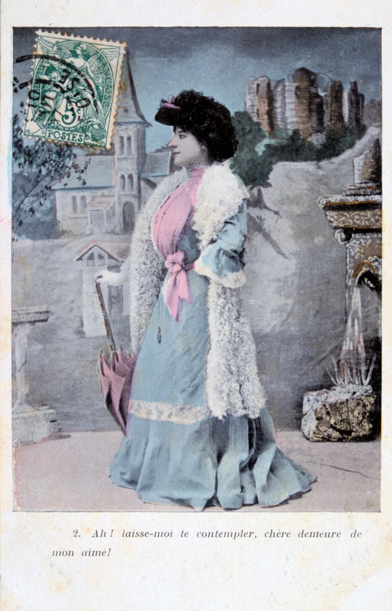 Franskt vykort, c1900 av Unbekannt