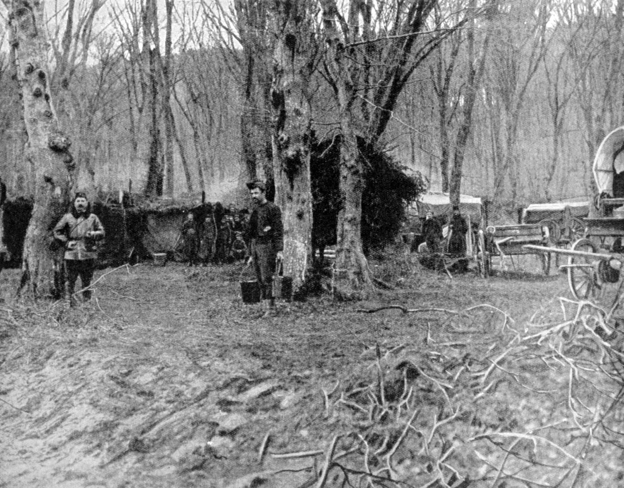 Fransk rastplats och soppkök bakom linjerna, första världskriget, 1915 av Unbekannt