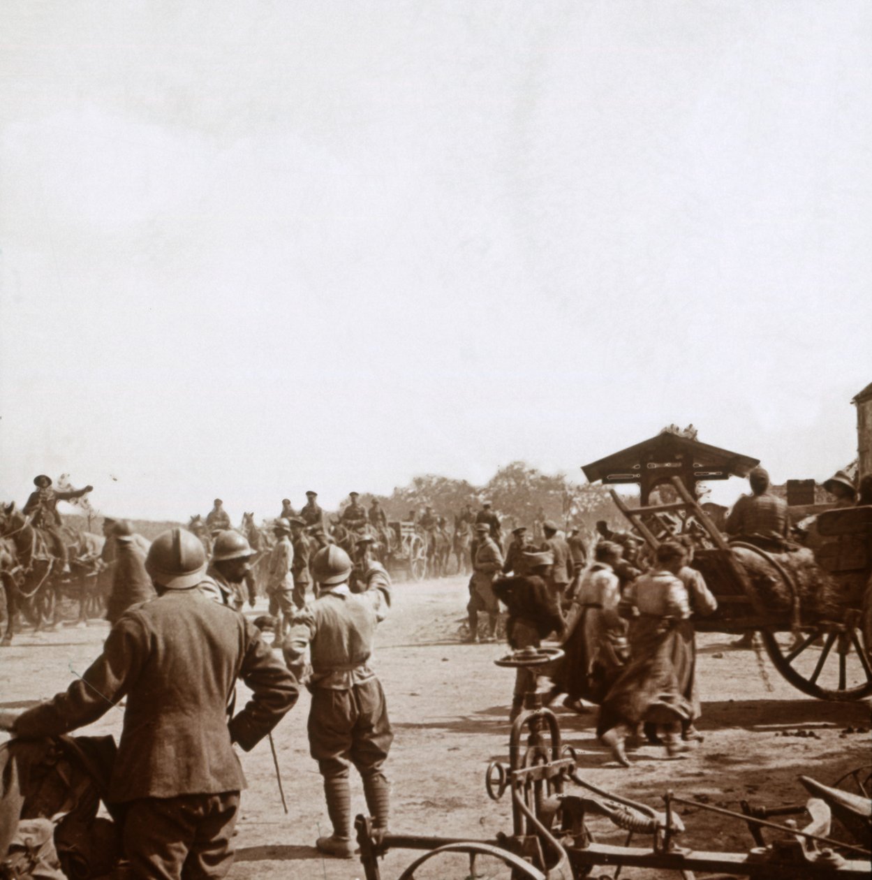 Franska soldater, Igny, norra Frankrike, c1914-c1918 av Unbekannt