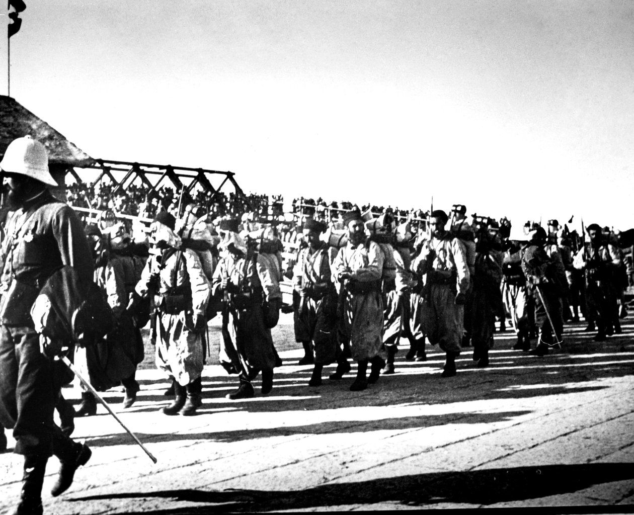 Franska trupper, Tientsin, Kina, 1900 av Unbekannt