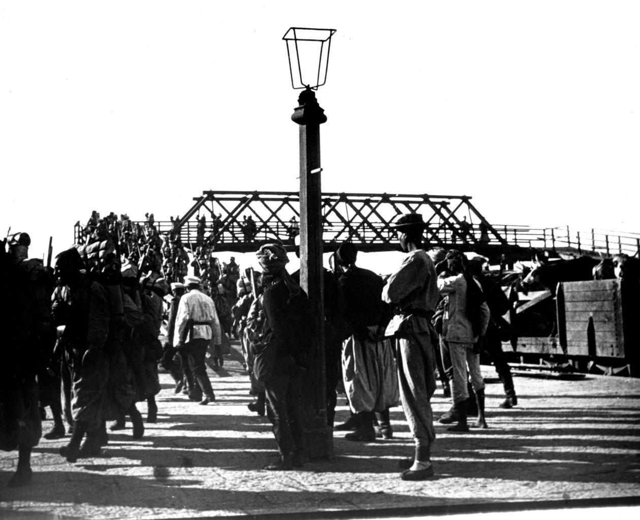 Franska trupper, Tientsin, Kina, 1900 av Unbekannt