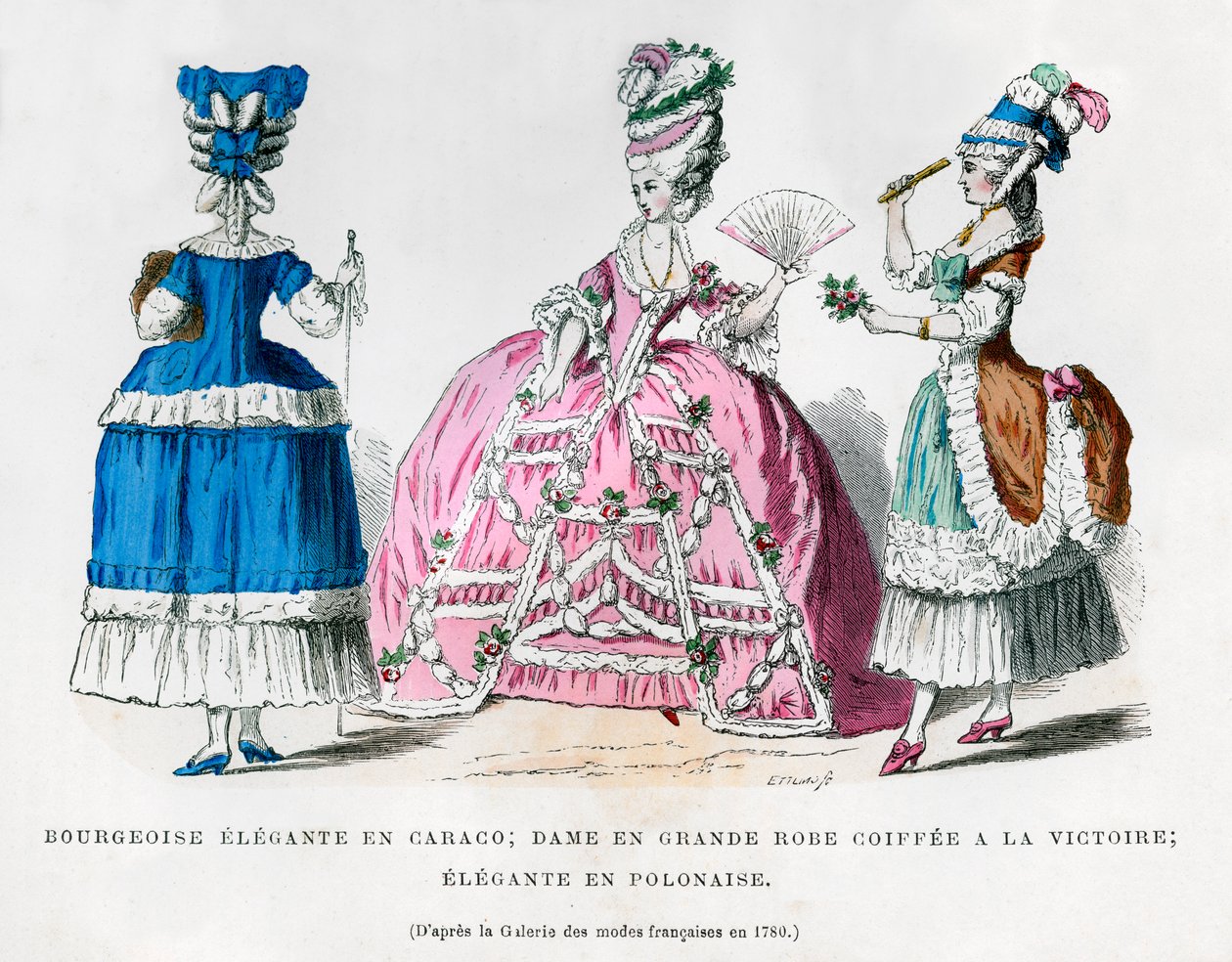 Franskt dammode, 1780 1882-1884 av Unbekannt
