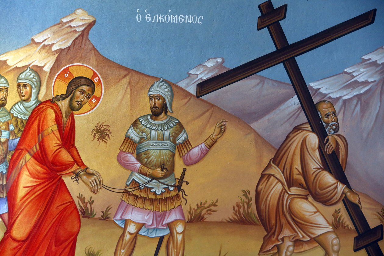 Fresk i helig korskyrka, Pedoulas. Christ