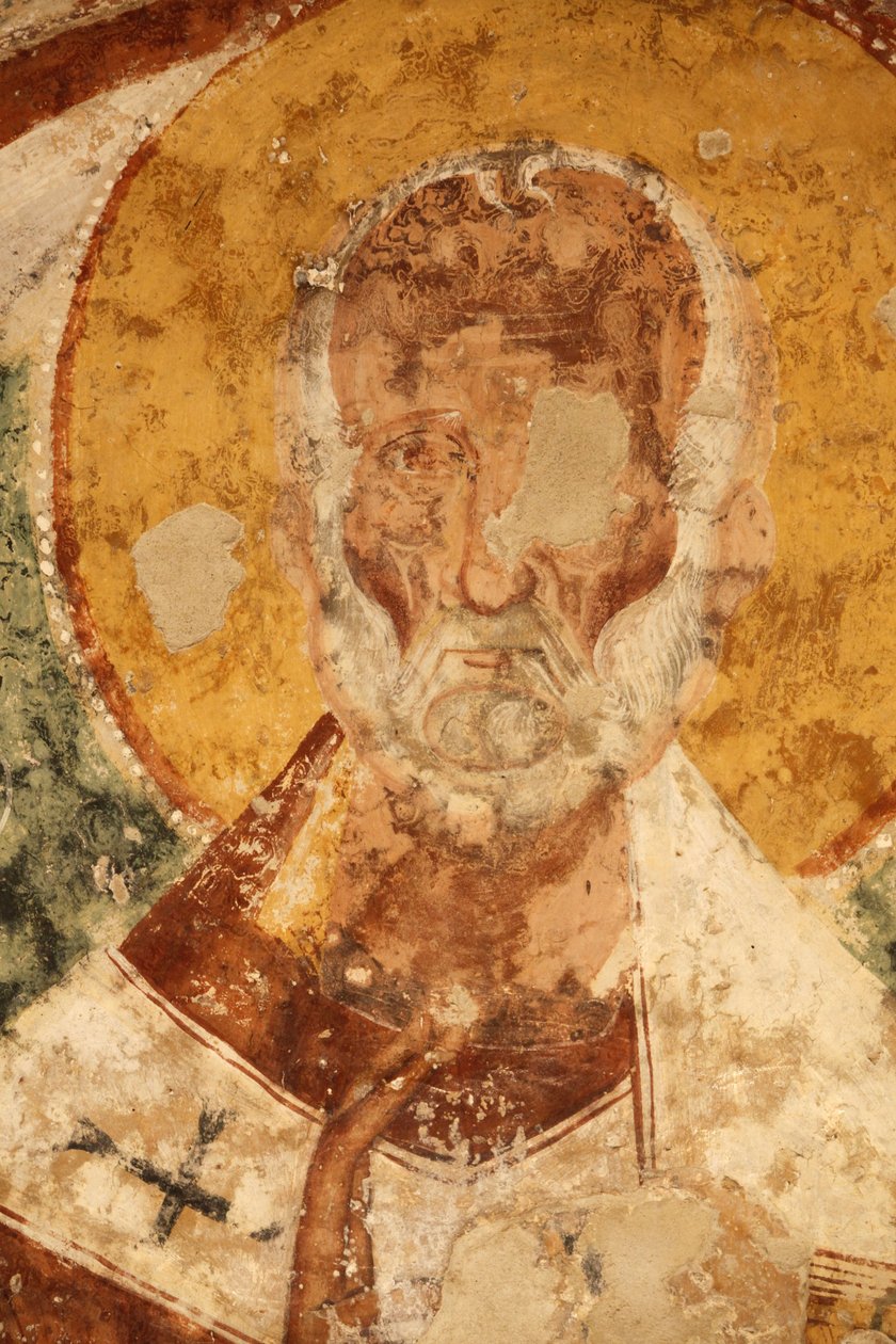 Färskt i Santi Stefani (St Stephens) krypta, Poggiardo, Apulien, Poggiardo, Italien av Unbekannt