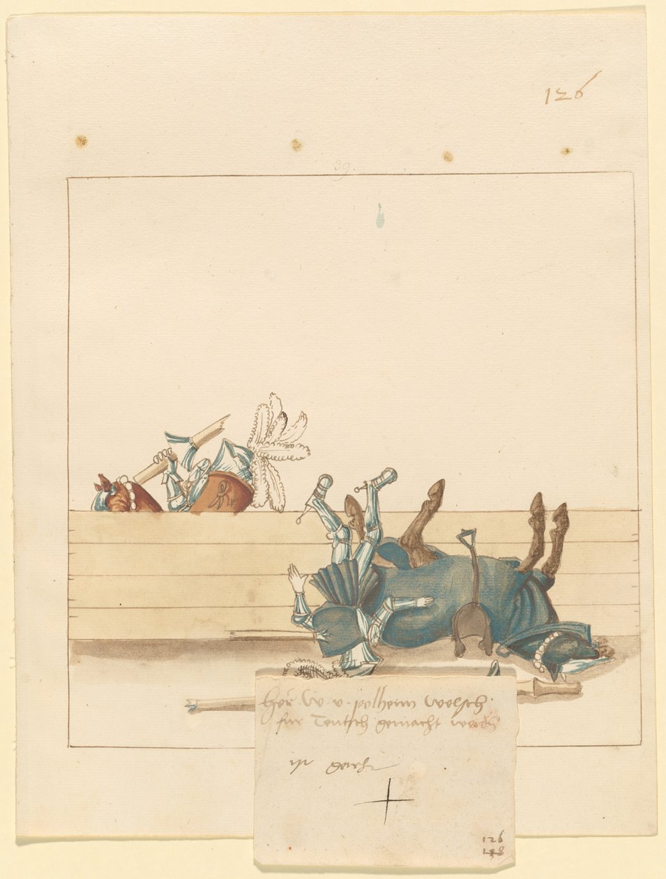 Freydal, The Book of Jousts and Tournament of Emperor Maximilian I: Combats...Plate 114, c1515. av Unbekannt