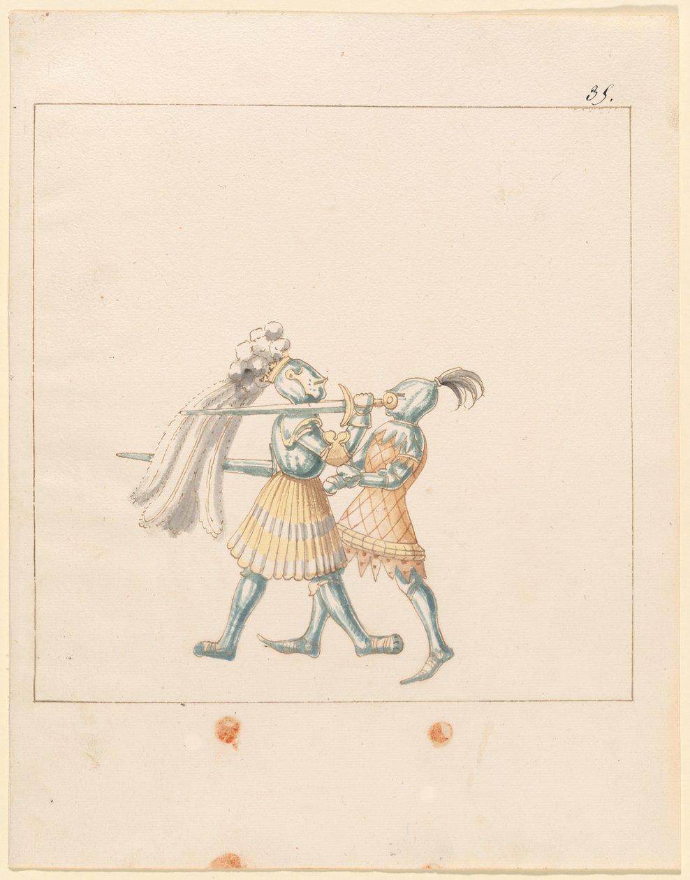 Freydal, The Book of Jousts and Tournament of Emperor Maximilian I: Combats...Plate 165, c1515. av Unbekannt