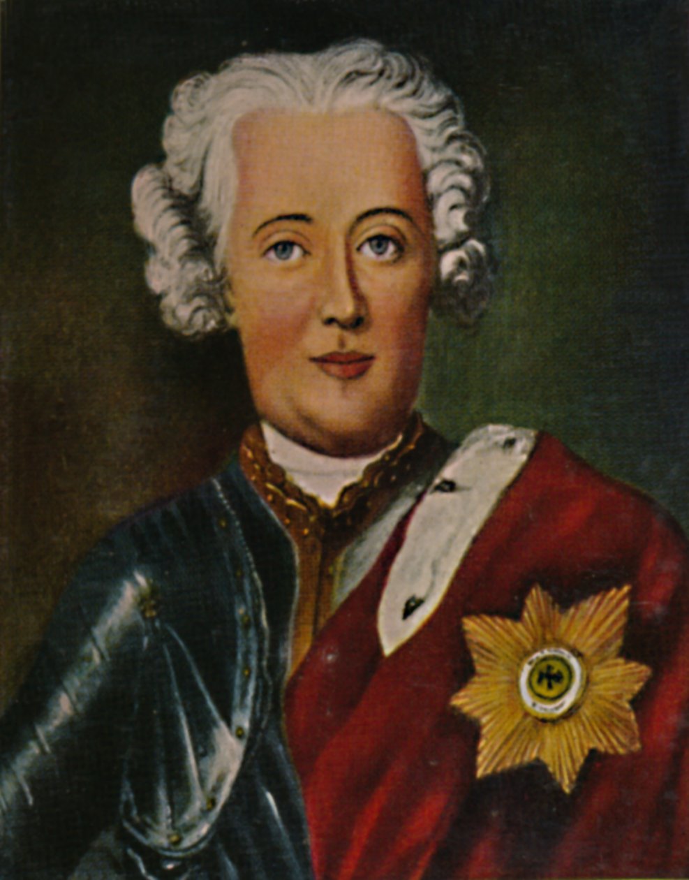 Fredrik den store 1712-1786 som kronprins. - Målning av Pesne, 1934. av Unbekannt