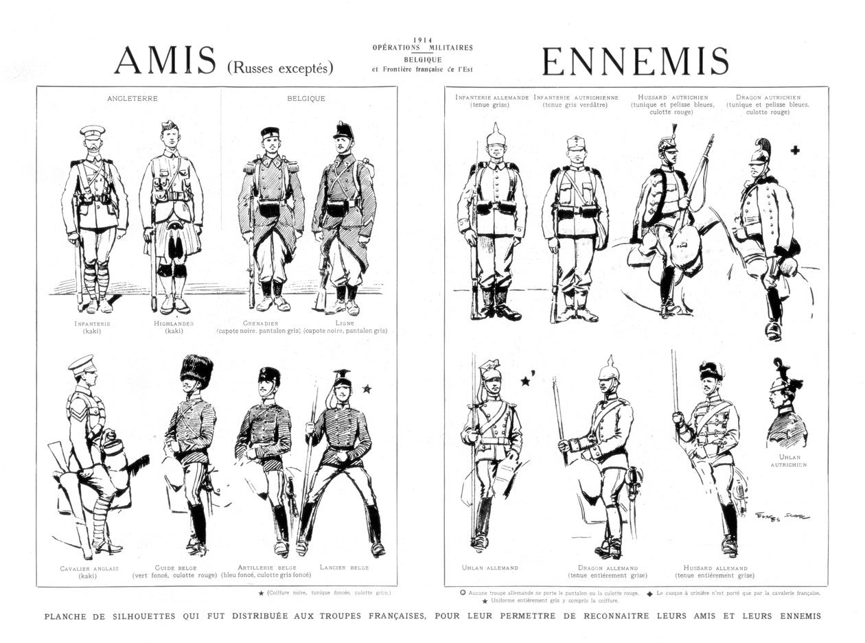 Vänner och fiender, 1914 av Unbekannt