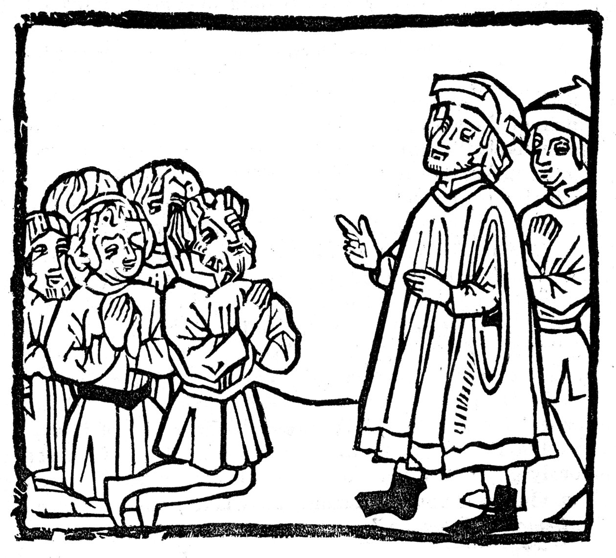 Från Pfisters Biblia pauperum, 1462 1844 av Unbekannt