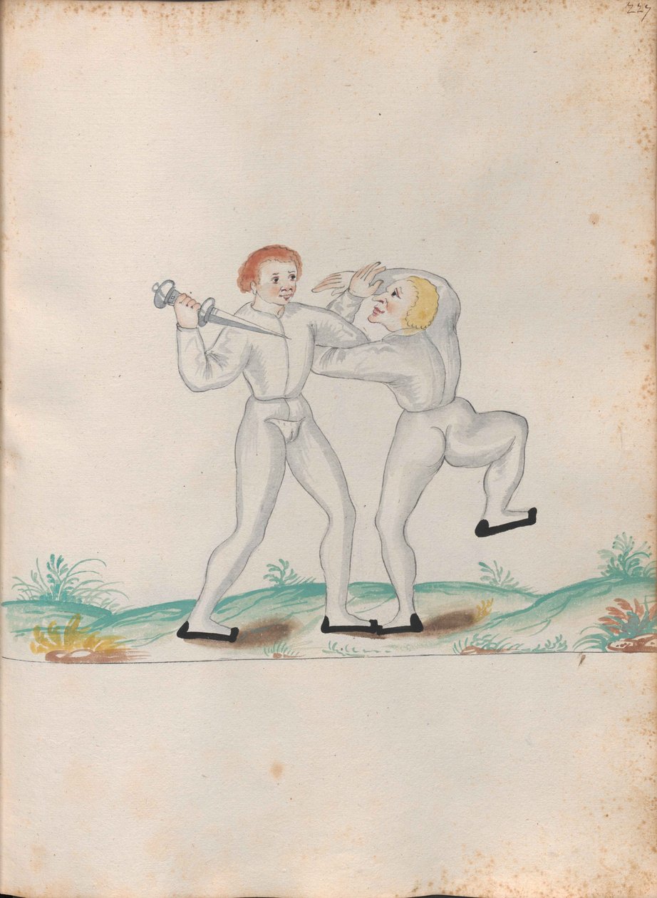 Från Schemata varia artis athleticae et gladiatoriae (Diagram of Various Athletic and Gladiatorial Arts) av Unbekannt