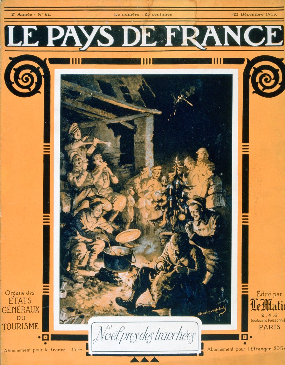 Framsidan av Le Pays de France, 23 december 1915 av Unbekannt