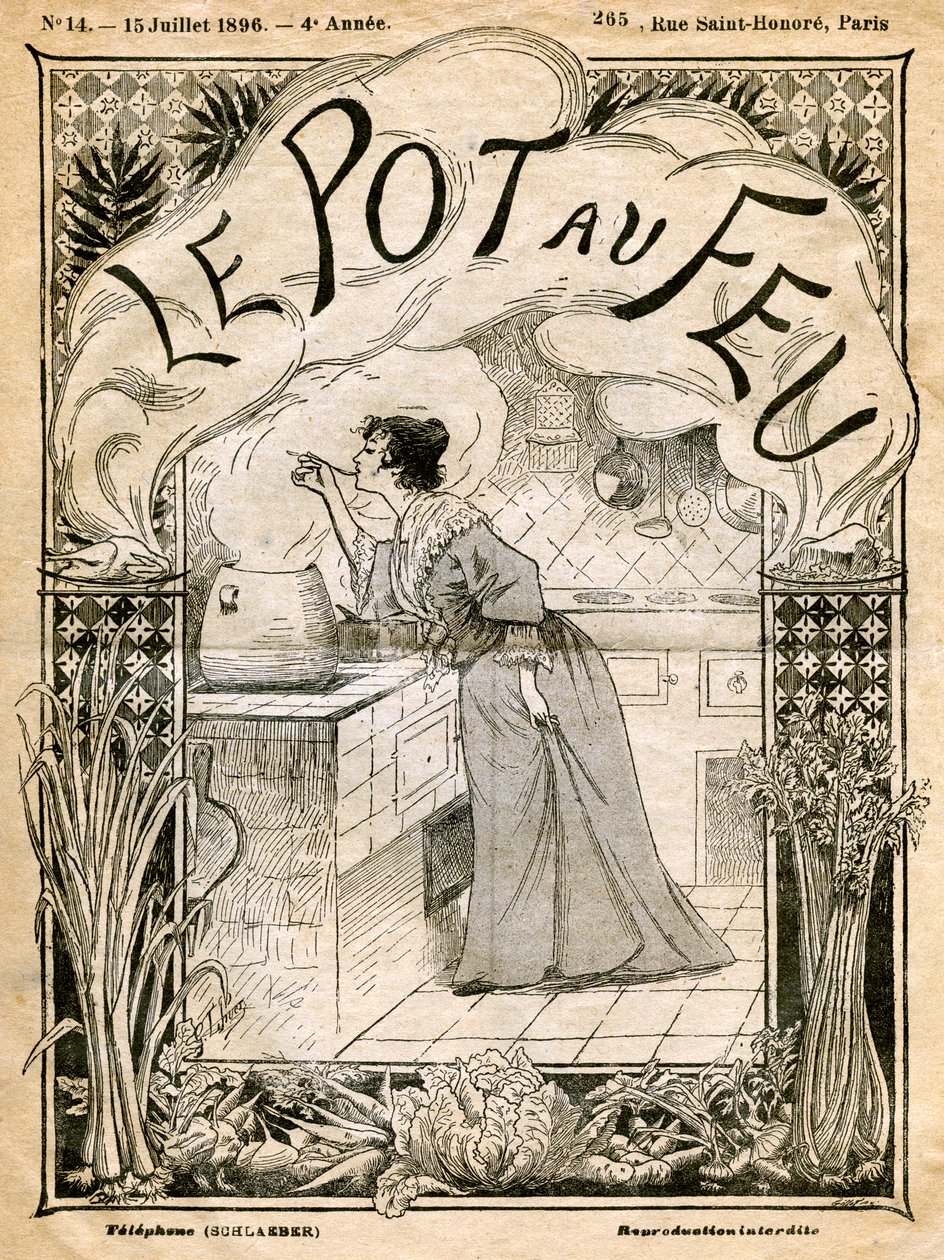 Framsidan av Le Pot au Feu, 15 juli 1896 av Unbekannt