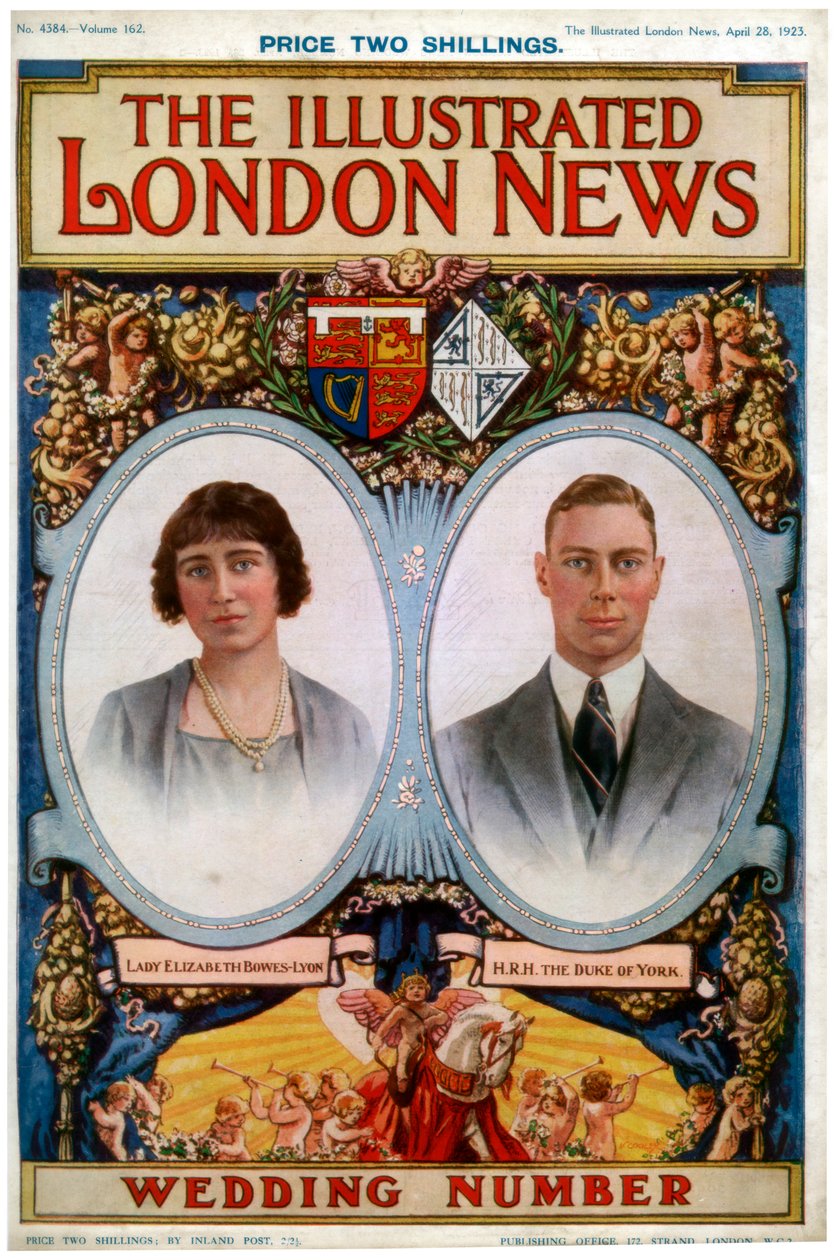 Framsidan av The Illustrated London News Wedding Number, 28 april 1923 av Unbekannt