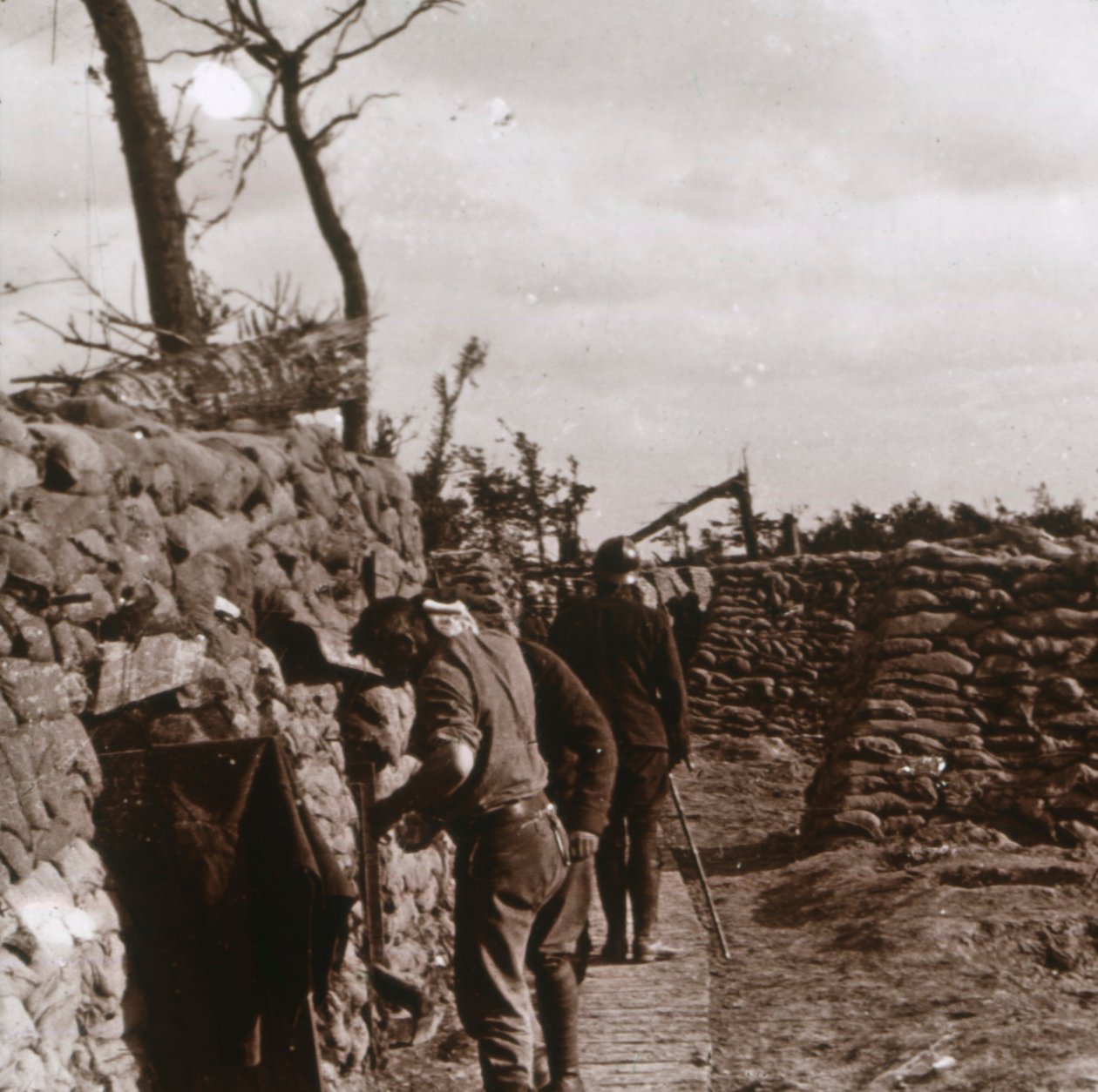 Frontlinjen, Diksmuide, Belgien, c1914-c1918 av Unbekannt