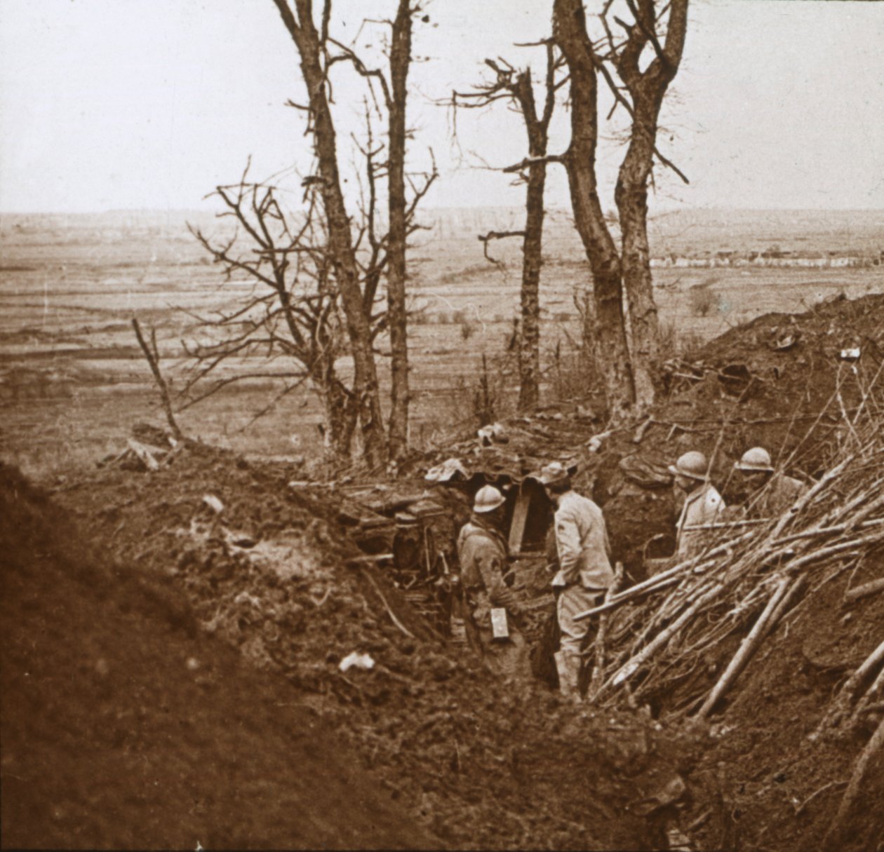 Frontlinjen, Les Éparges, norra Frankrike, c1914-c1918. av Unbekannt