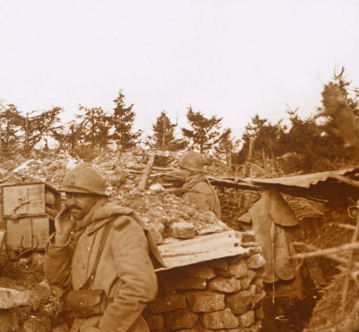 Frontlinjen, Verdun, norra Frankrike, 1916 av Unbekannt