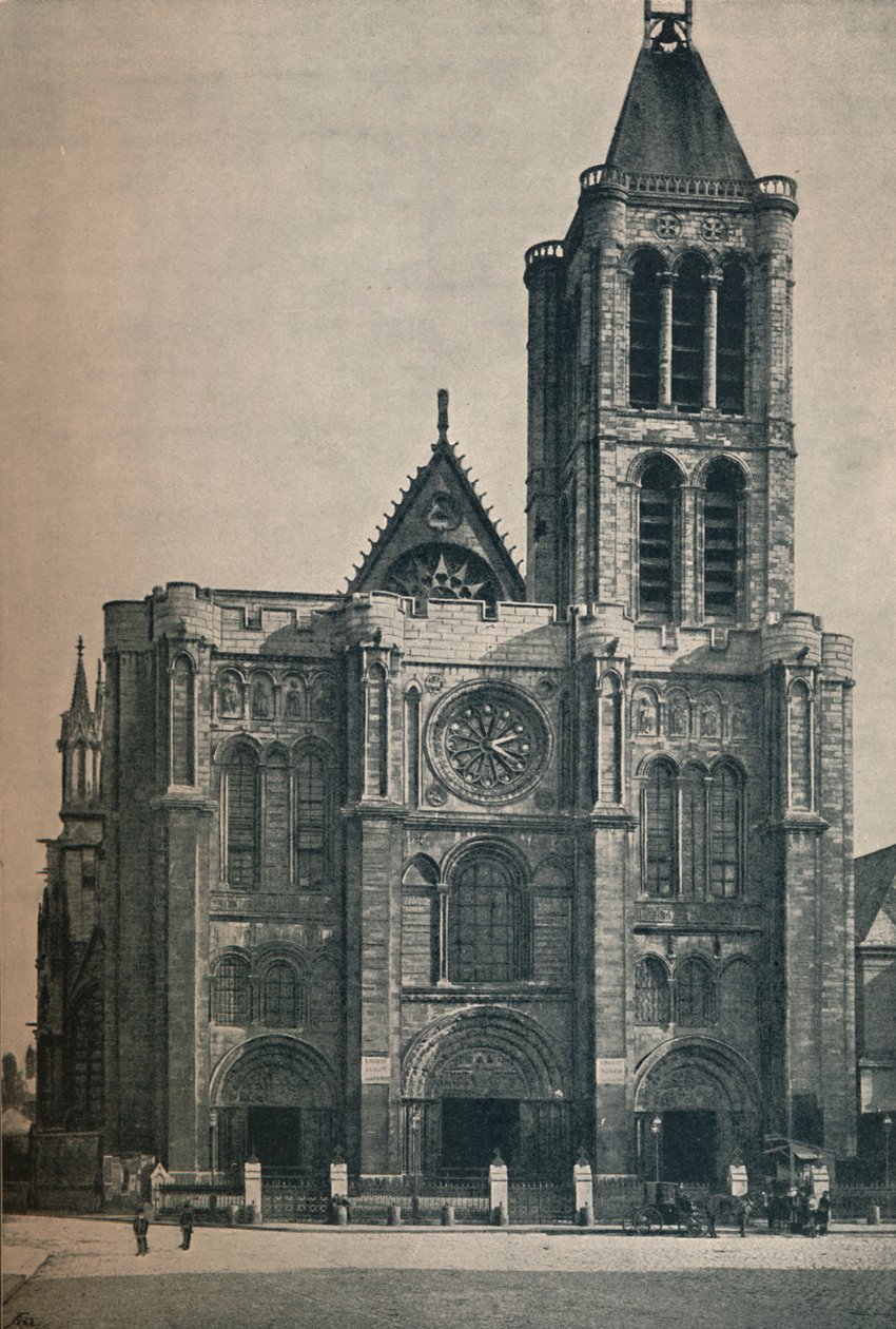 Framsidan av Abbey Church of Saint Denis, The Burial Place of the French Kings, c1906, 1907 av Unbekannt