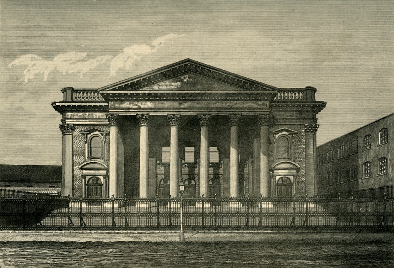 Framsidan av Metropolitan Tabernacle, c1878. av Unbekannt