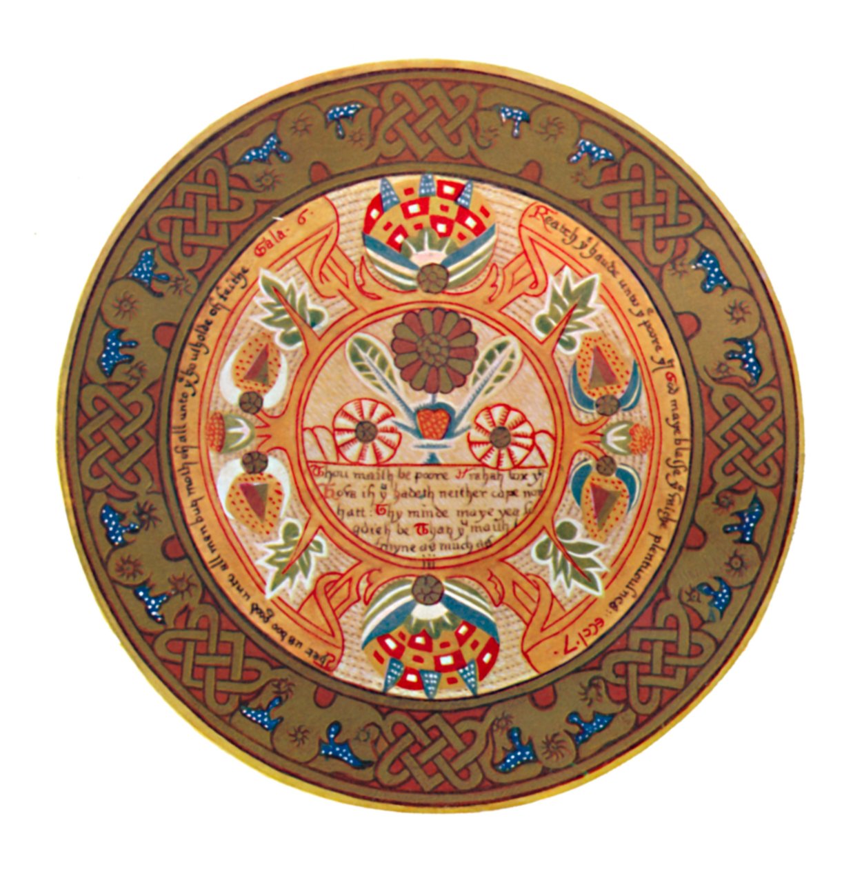 Fruit Trencher of the Elizabethan Period British Museum., 1500-talet, 1903 av Unbekannt
