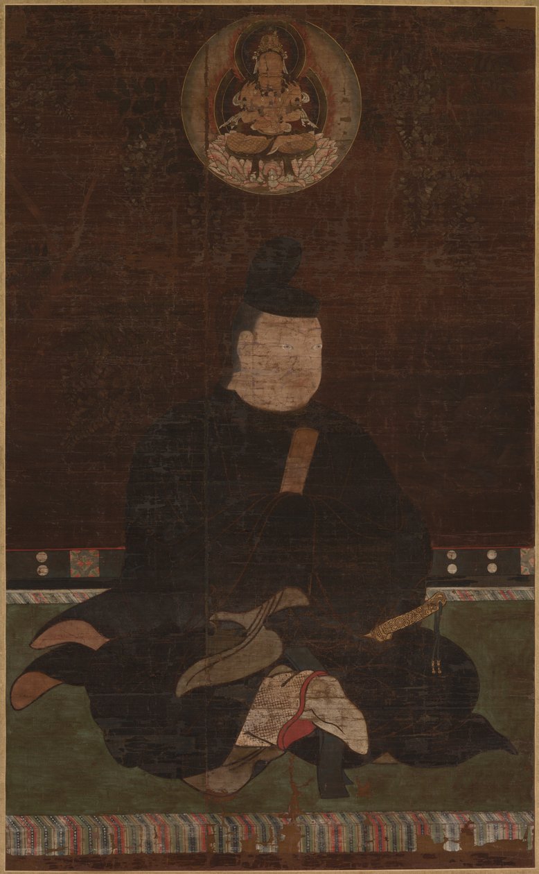 Fujiwara no Muchi Maro, 1200- eller 1300-tal. av Unbekannt