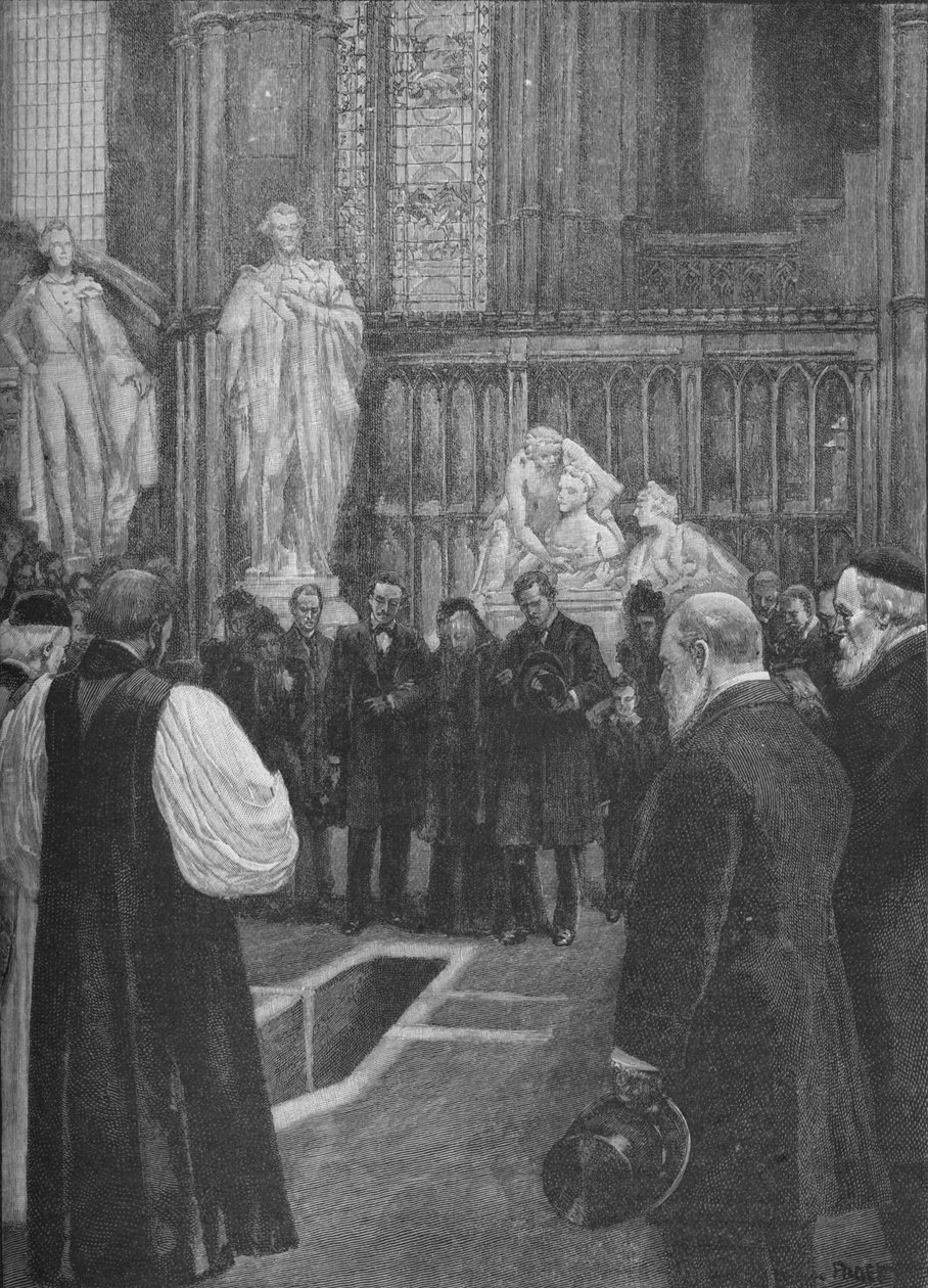 William Ewart Gladstones begravning i Westminster Abbey, London, 1898 1906 av Unbekannt