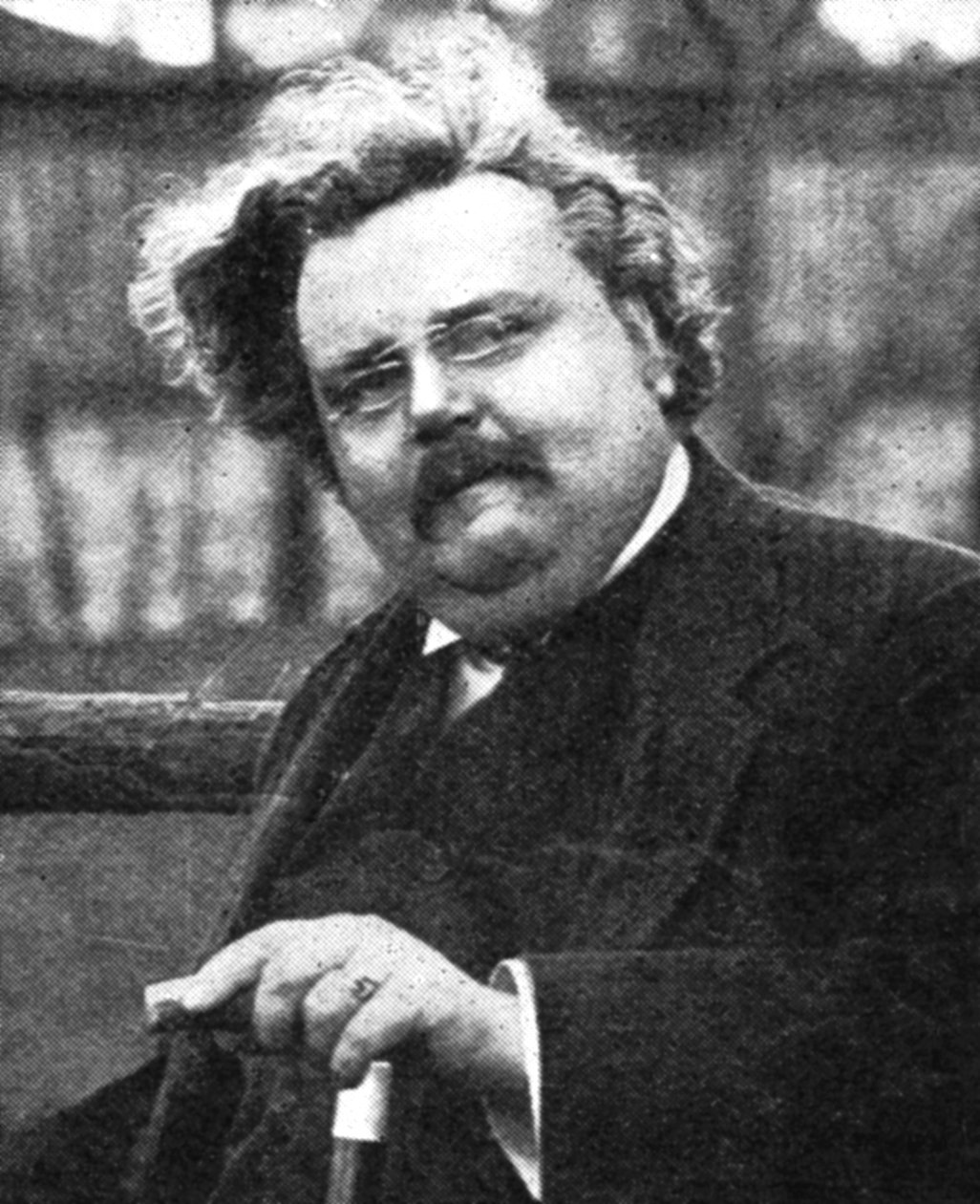 G.K. Chesterton 1874-1936, engelsk författare, tidigt 1900-tal av Unbekannt