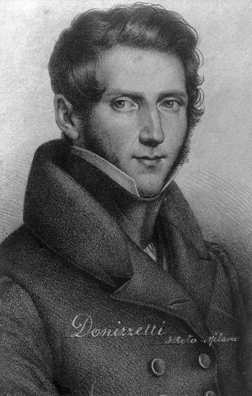 Gaetano Donizetti 1797-1848, italiensk kompositör, 1900-talet av Unbekannt