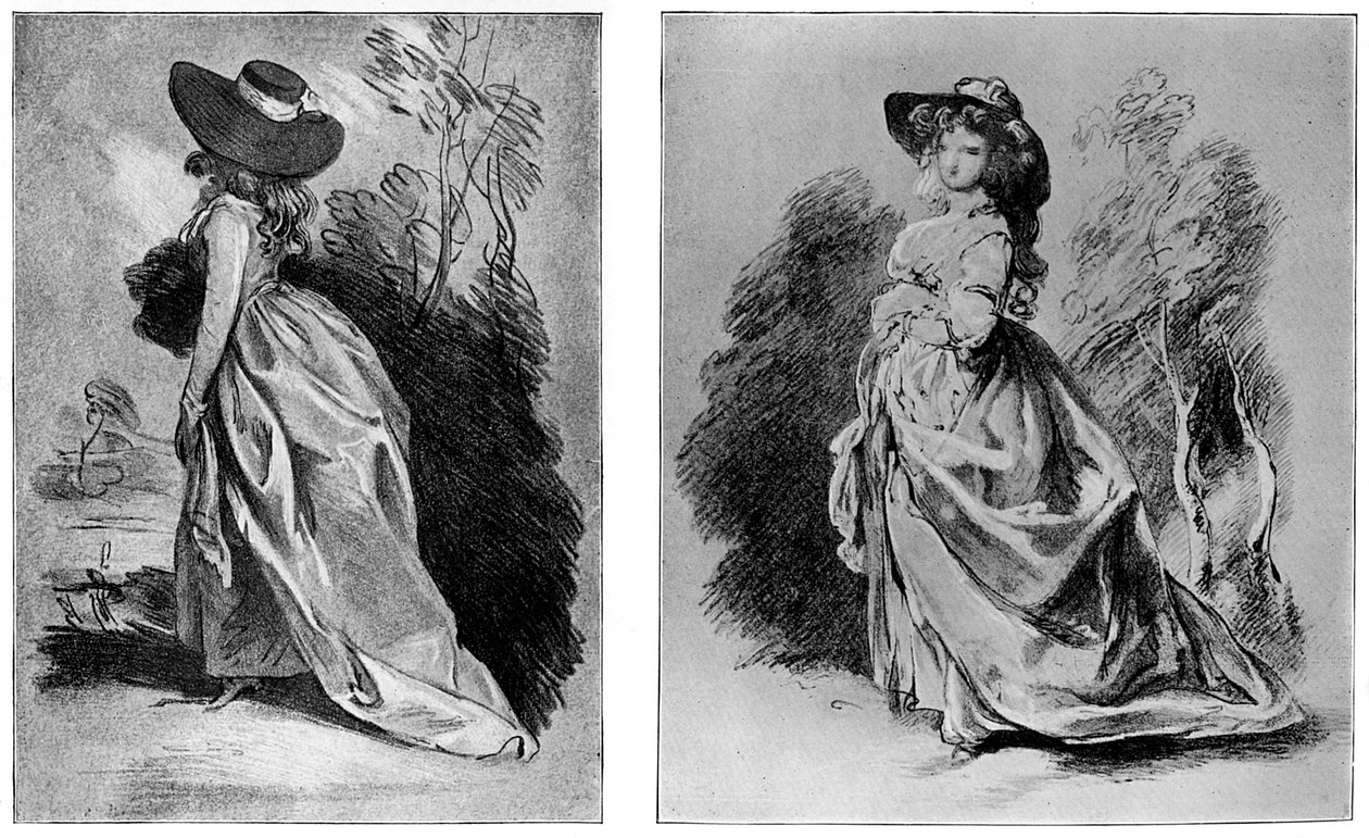 Gainsboroughs studerar för sitt hyllade porträtt av hertiginnan av Devonshire, c1787 1901 av Unbekannt