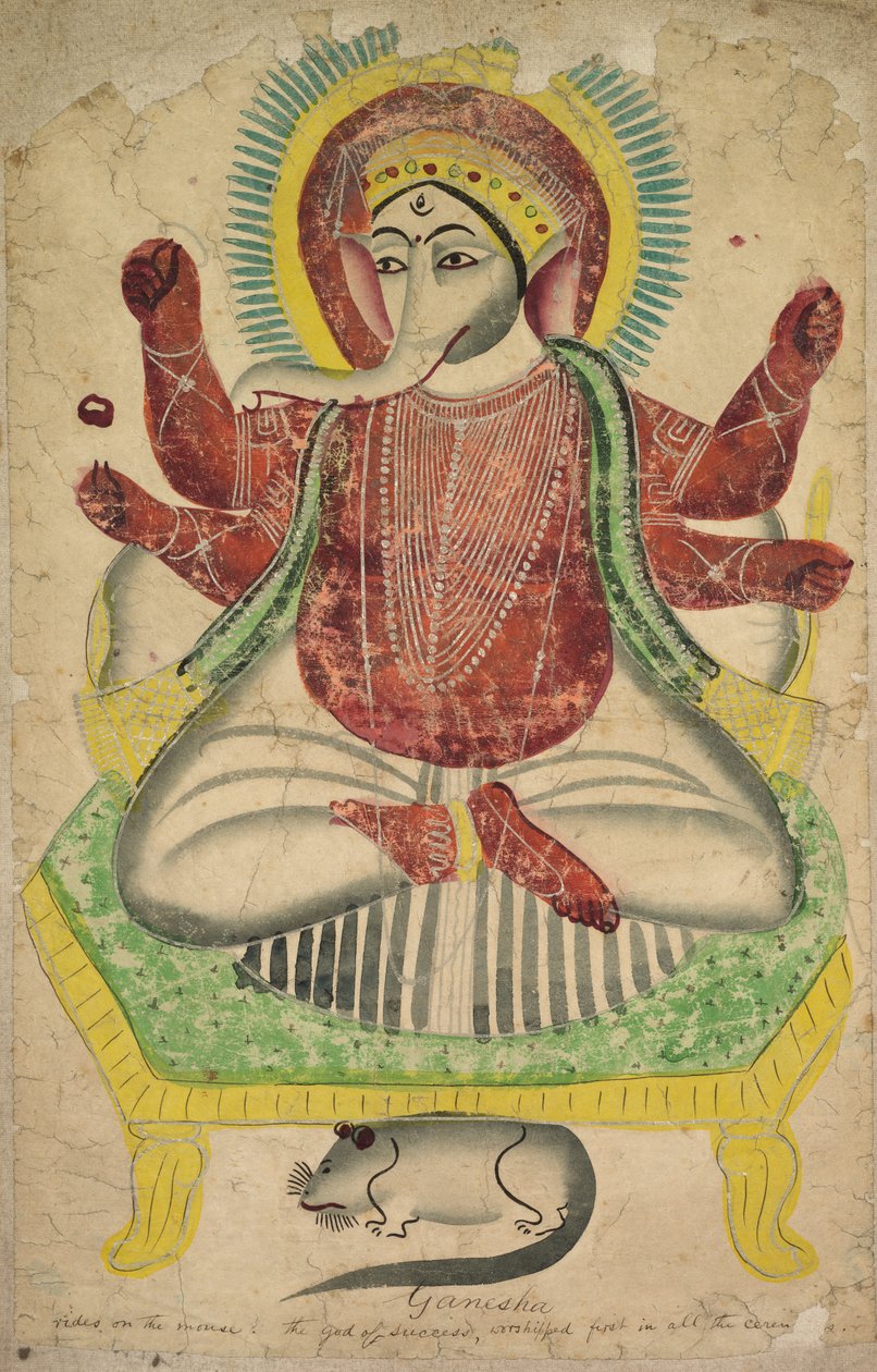 Ganesha, 1800-tal. av Unbekannt