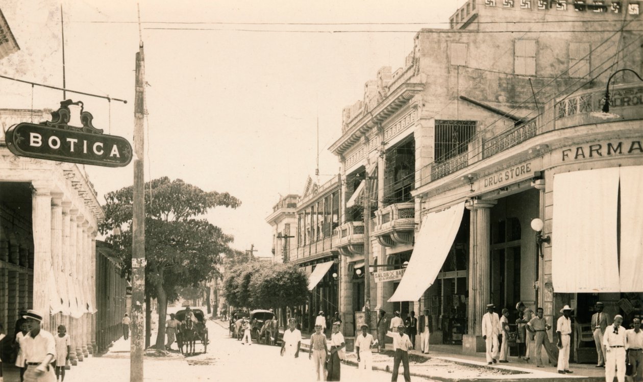 Garcia Street, Guantanamo, Kuba, c1900 av Unbekannt