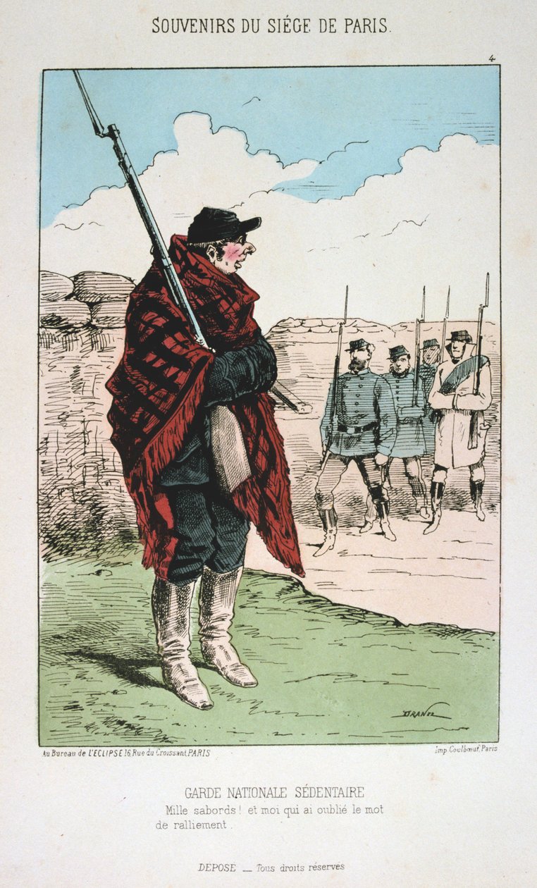 Guard National Sedentaire, belägring av Paris, 1870-1871 av Unbekannt