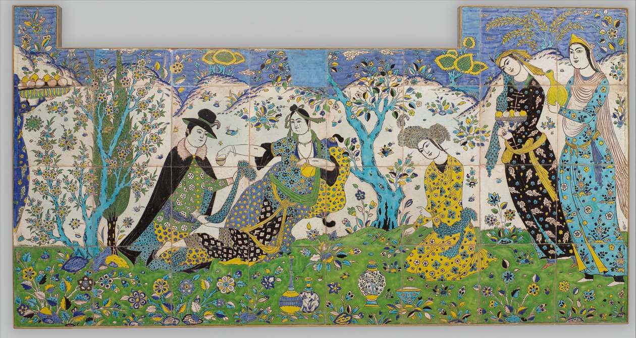 Trädgårdssamling, Iran, 1640-50. av Unbekannt