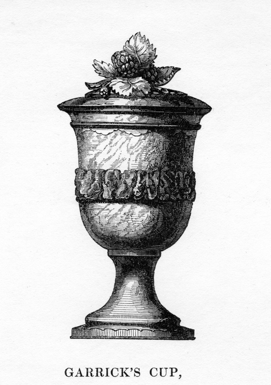 Garricks Cup, huggen från Shakespeares mullbärsträd, 1700-talet, 1840 av Unbekannt