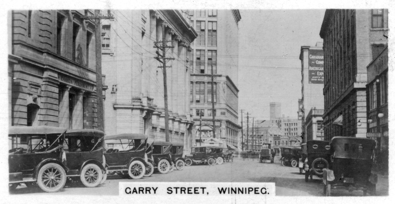 Garry Street, Winnipeg, Manitoba, Kanada, c1920-talet av Unbekannt