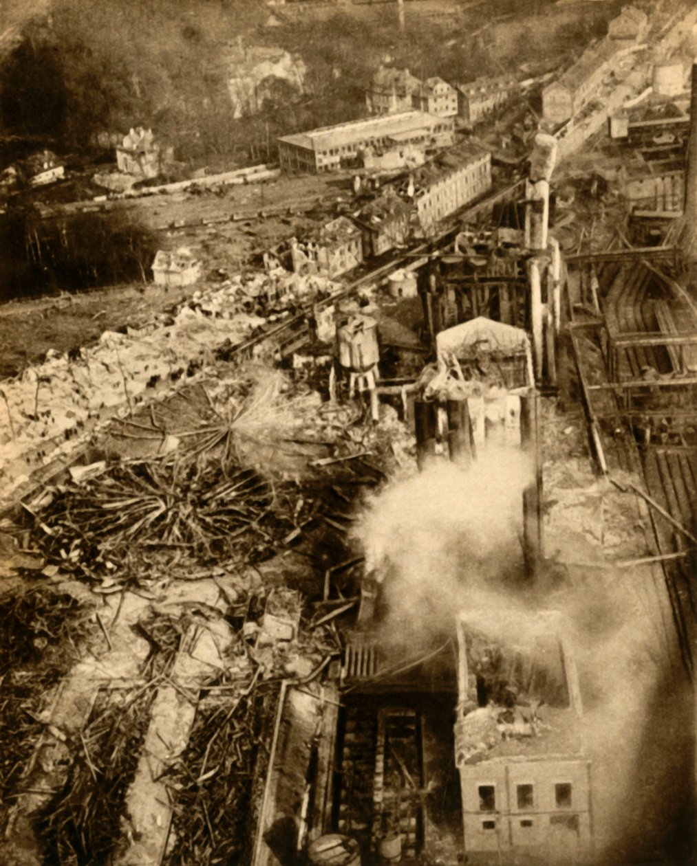 Gasexplosion i Neunkirchen, Saarland, Tyskland, februari 1933. av Unbekannt