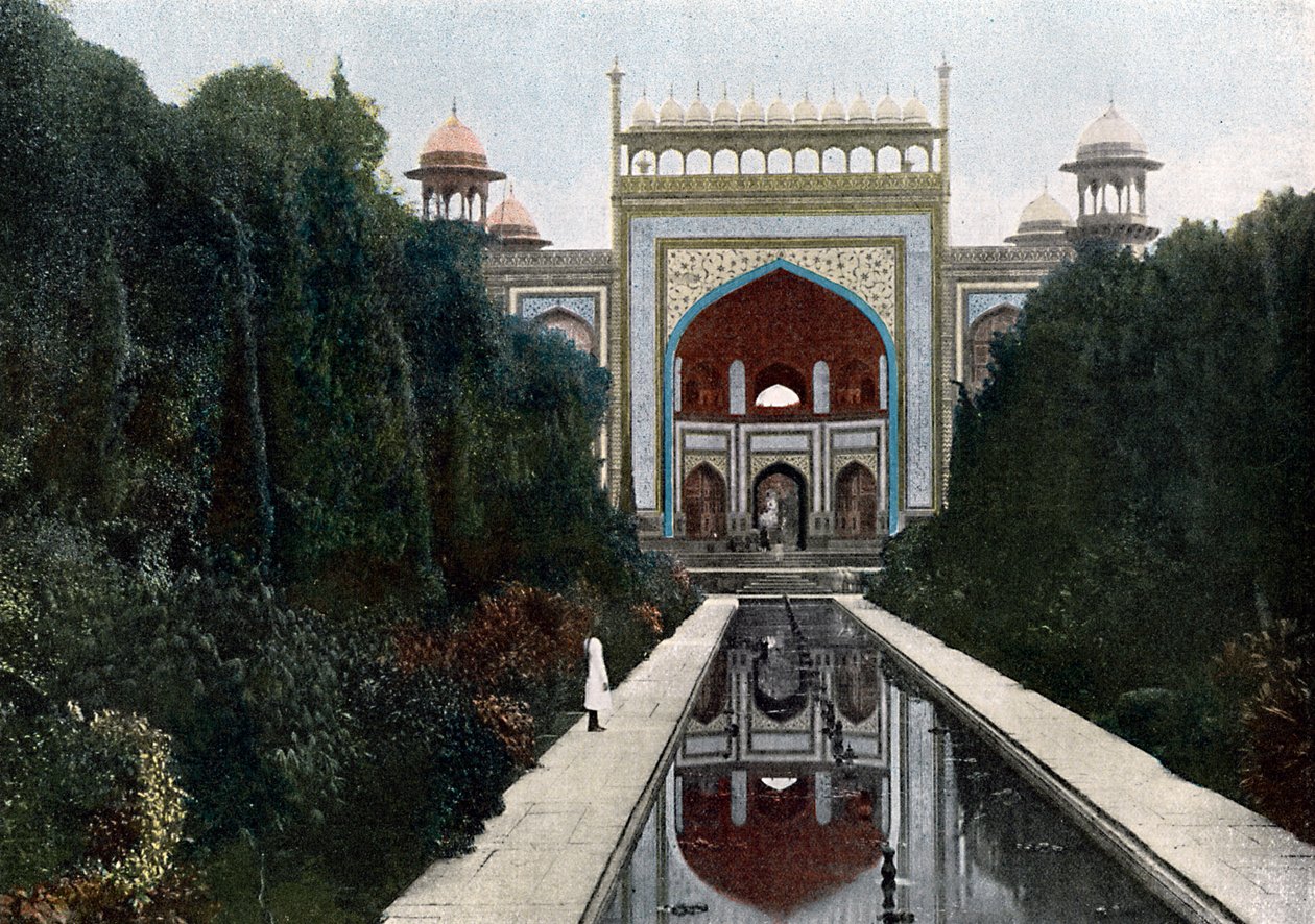 Porten till Taj Mahal, Agra, Uttar Pradesh, Indien, c1890 av Unbekannt