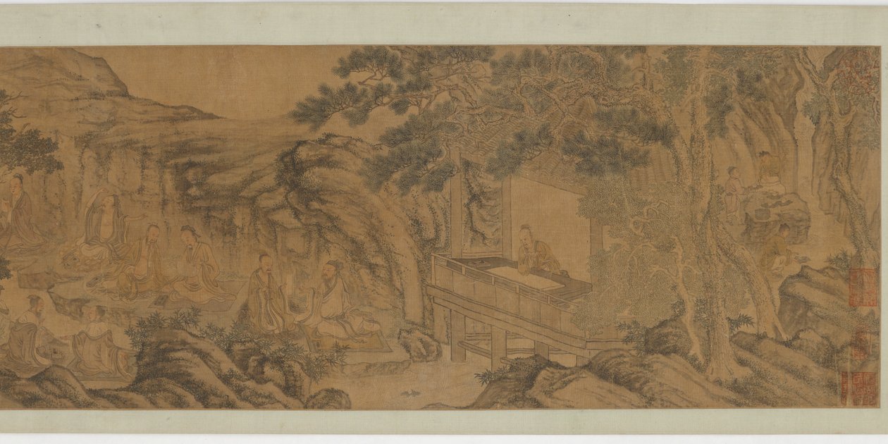 Samling vid Orchid Pavilion, Mingdynastin, 1500-1600-talet. av Unbekannt