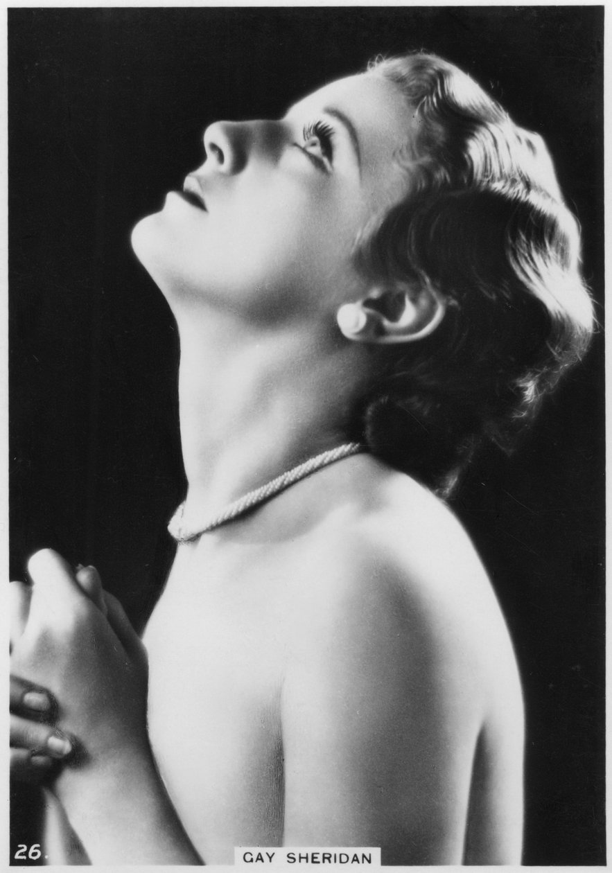 Gay Sheridan, amerikansk skådespelerska, c1938 av Unbekannt