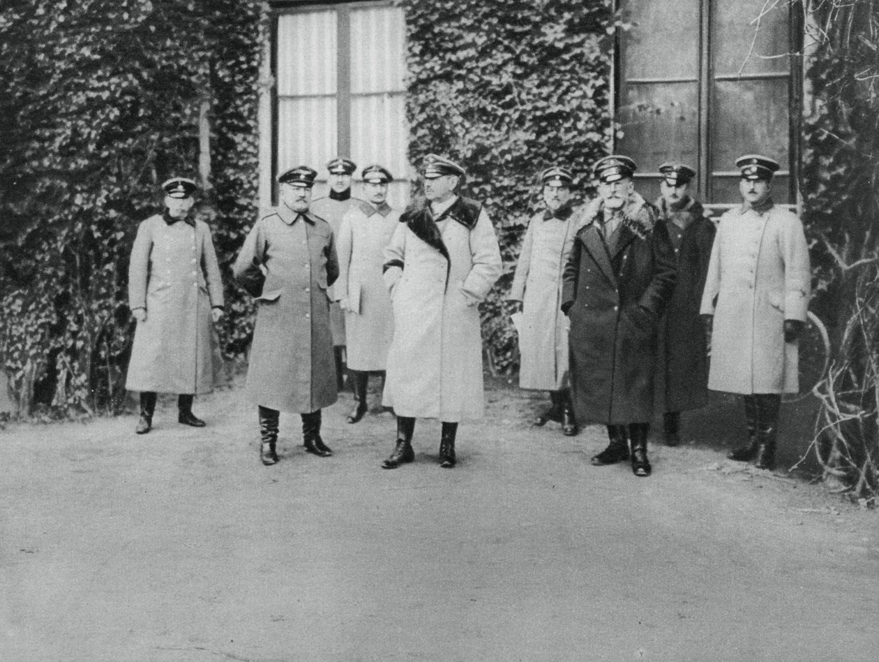 General Alexander von Kluck och andra officerare, första världskriget, 1915 av Unbekannt