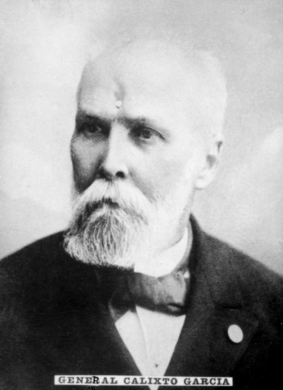 General Calixto Garcia Iniguez 1839-1898, general under det kubanska självständighetskriget, c1910 av Unbekannt