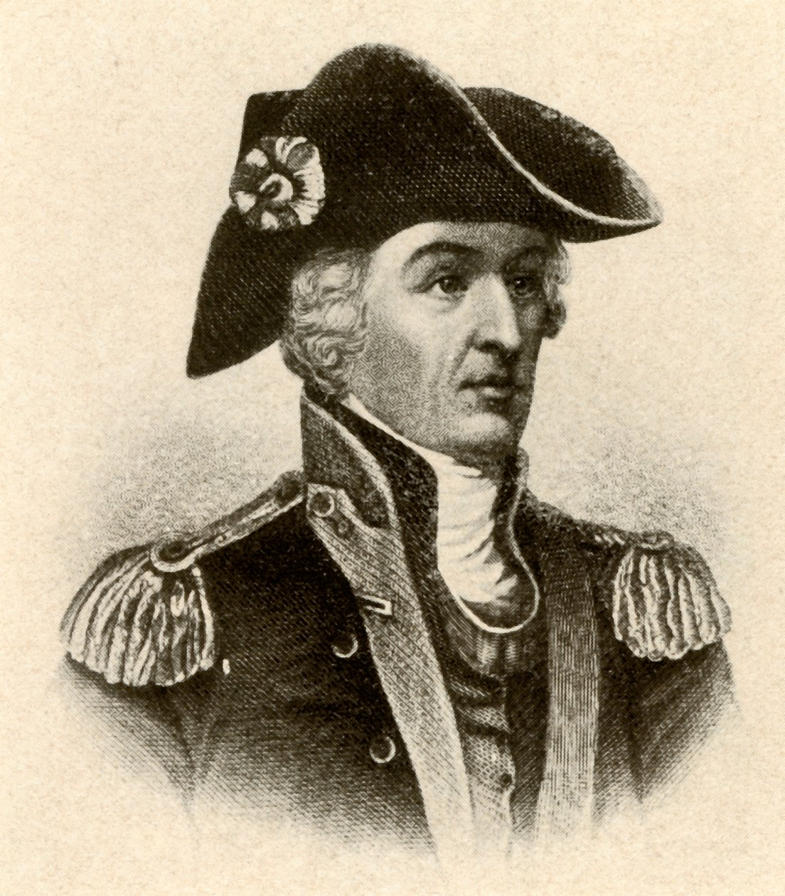 General Francis Marion, i rock med hög krage och väst, c1770, 1937. av Unbekannt