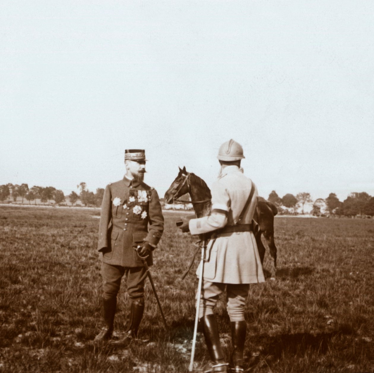 General Henri Gouraud, Chalons, Marne, norra Frankrike, c1914-c1918. av Unbekannt