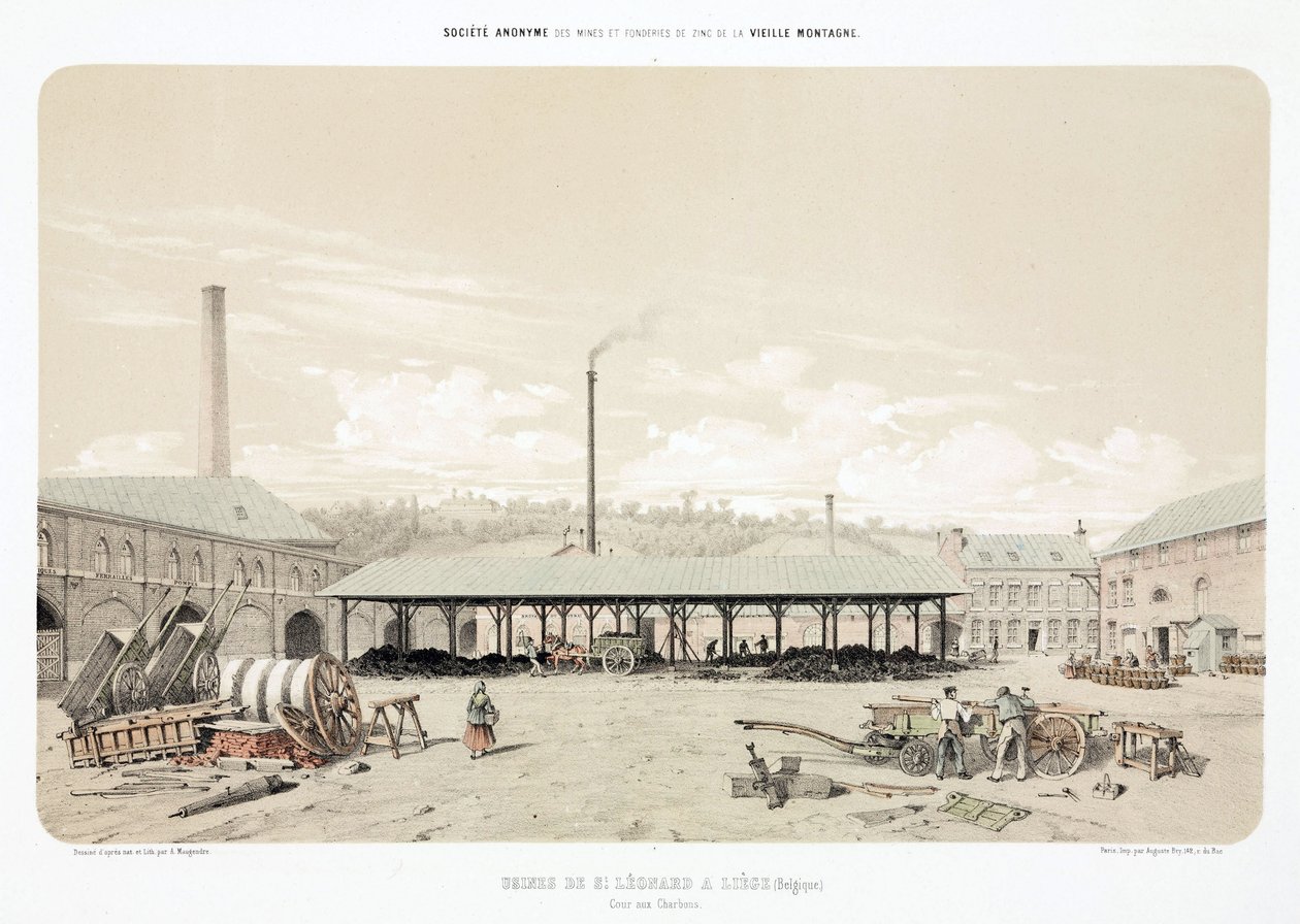 General Industrial Scenes Coal Store, St Leonard, Liège, Belgien av Unbekannt