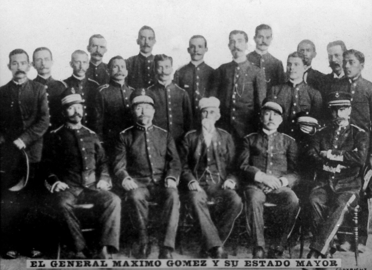 General Maximo Gomez och hans högre officerare, 1897, 1920-talet av Unbekannt