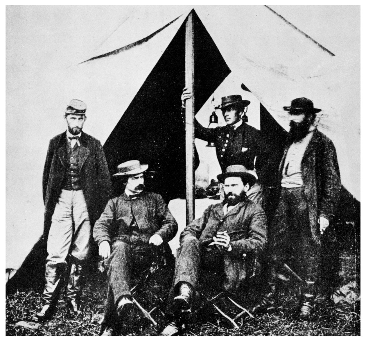 General McClellans högkvarter, Antietam, Maryland, amerikanska inbördeskriget, 1861-1862 1955 av Unbekannt