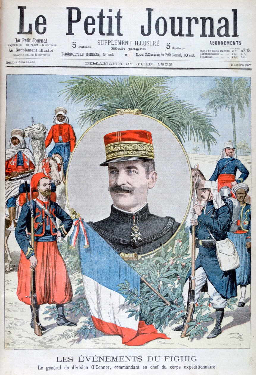 General OConnor, befälhavare för expeditionsstyrkan till Figuig, Marocko, 1903. av Unbekannt