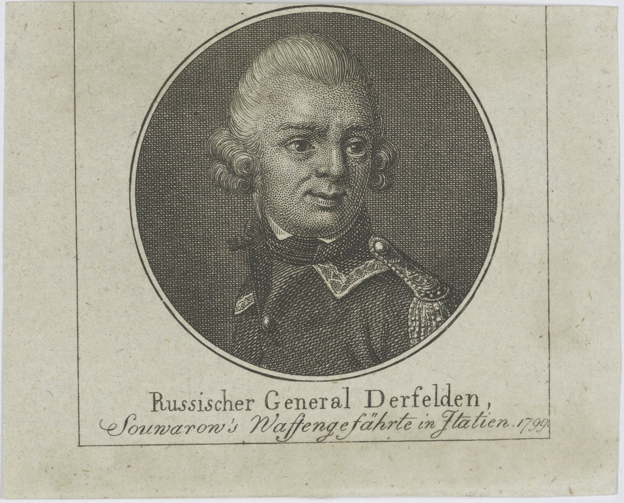 General Otto Wilhelm Derfelden 1737-1819, ca. 1800 av Unbekannt