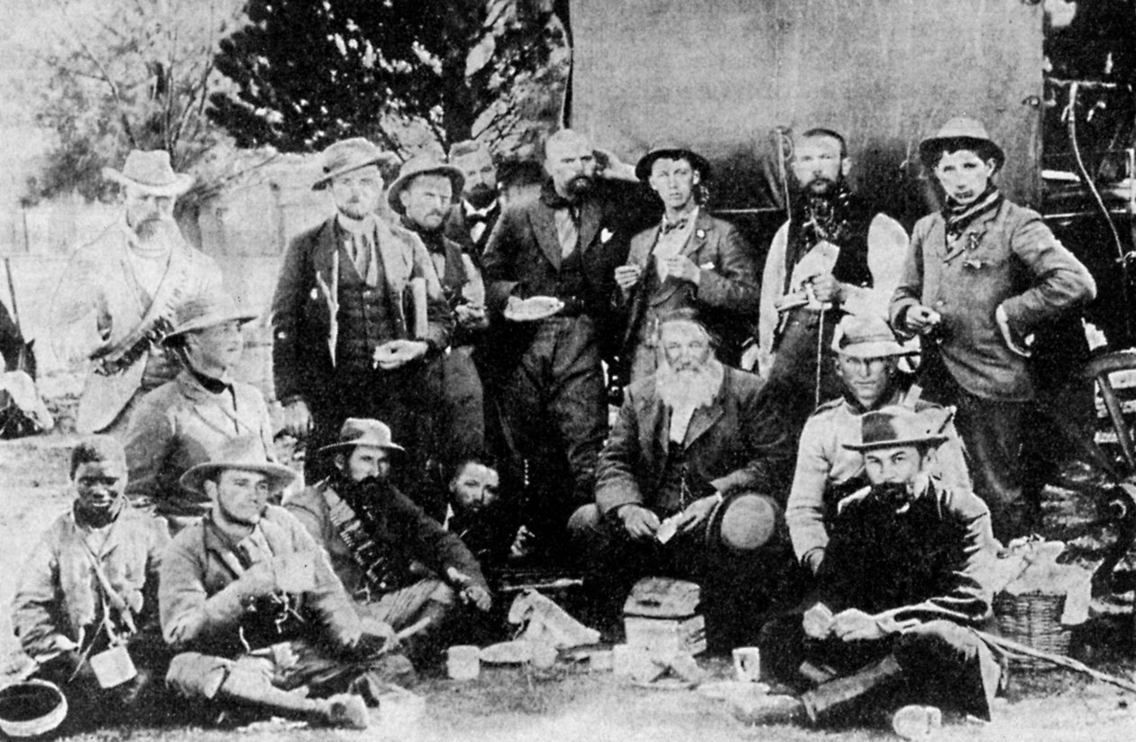 General Piet Joubert 1831-1900 och stab, sent 1800-tal 1935 av Unbekannt